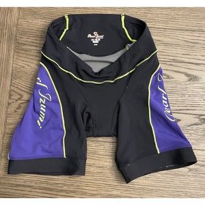 Ladies Pearl Izumi Elite Padded Cycling Biking Shorts Size Small Black Purple